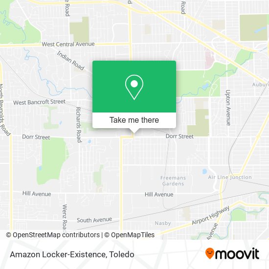 Mapa de Amazon Locker-Existence