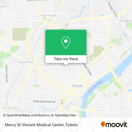 Mapa de Mercy St Vincent Medical Center
