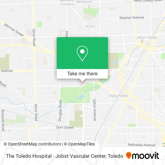 Mapa de The Toledo Hospital - Jobst Vascular Center