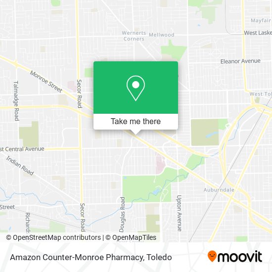 Mapa de Amazon Counter-Monroe Pharmacy