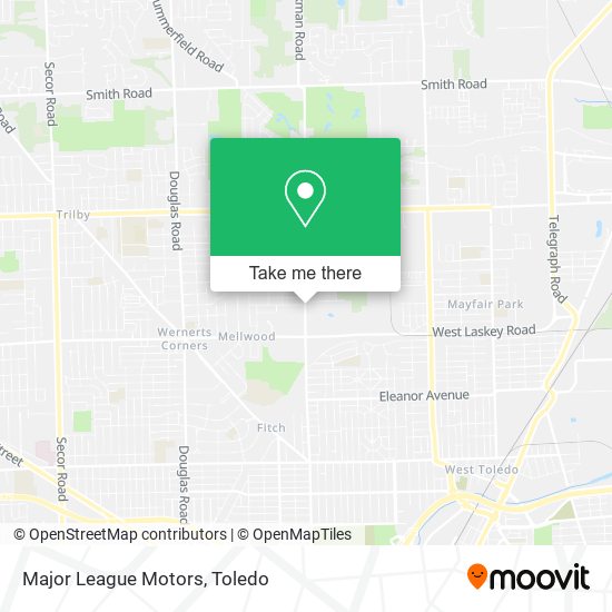 Major League Motors map