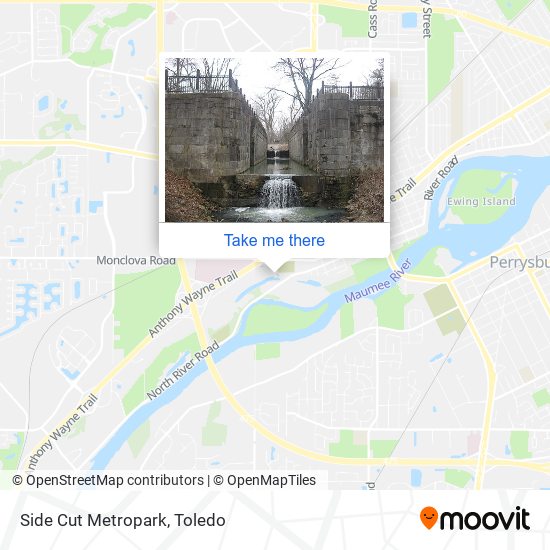 Mapa de Side Cut Metropark