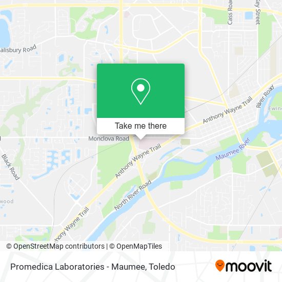 Mapa de Promedica Laboratories - Maumee