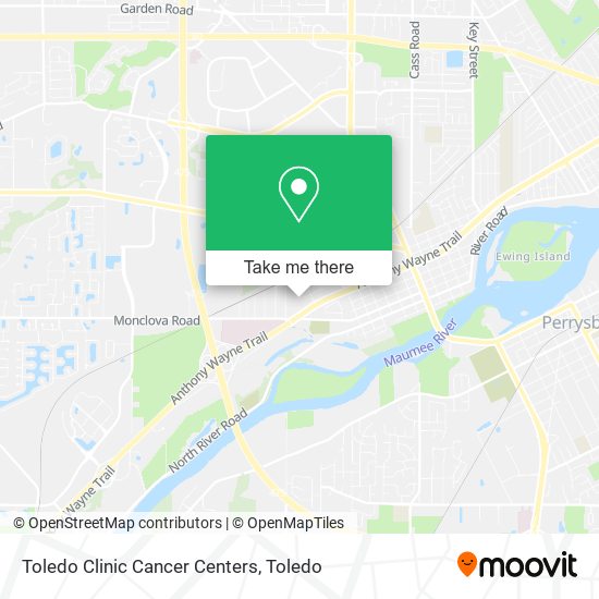 Mapa de Toledo Clinic Cancer Centers