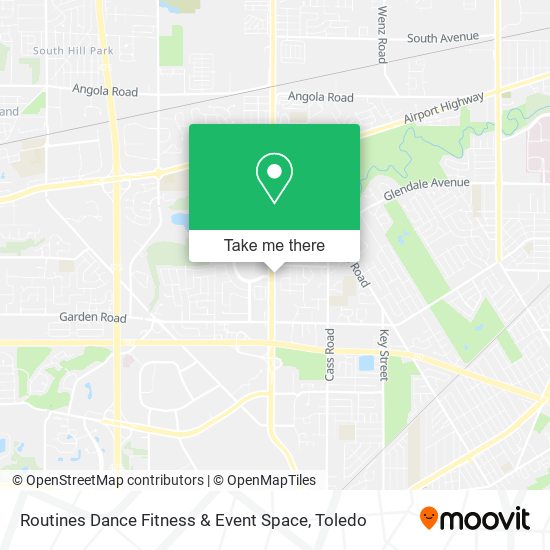 Routines Dance Fitness & Event Space map