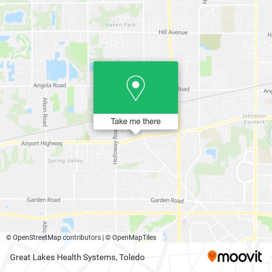 Great Lakes Health Systems map