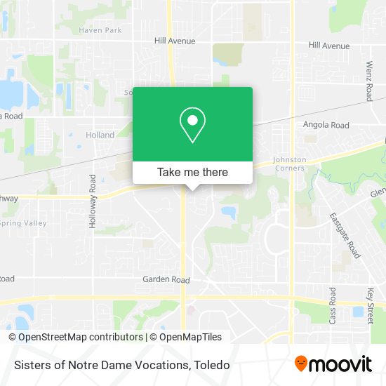 Mapa de Sisters of Notre Dame Vocations