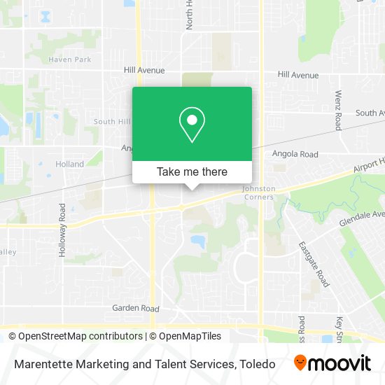Marentette Marketing and Talent Services map