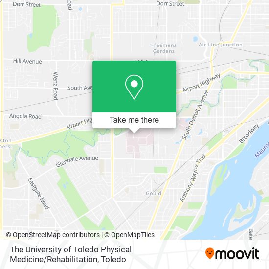 Mapa de The University of Toledo Physical Medicine / Rehabilitation