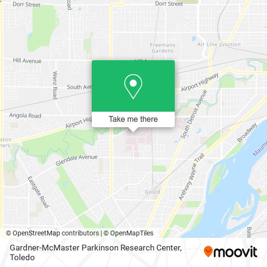 Mapa de Gardner-McMaster Parkinson Research Center