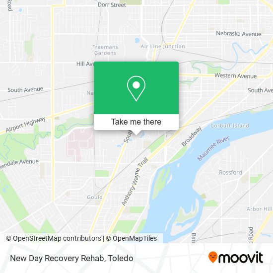 New Day Recovery Rehab map