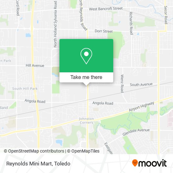 Reynolds Mini Mart map