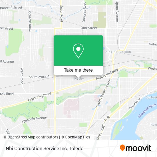 Mapa de Nbi Construction Service Inc