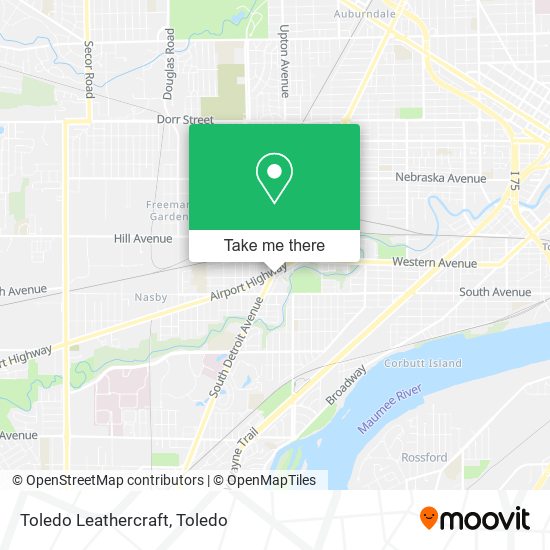 Toledo Leathercraft map