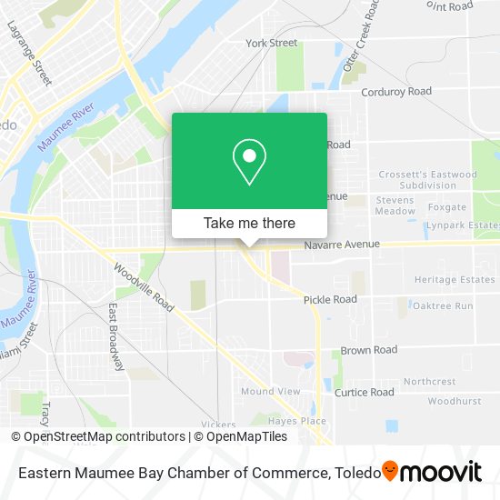 Eastern Maumee Bay Chamber of Commerce map