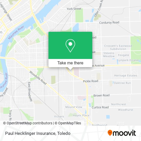 Paul Hecklinger Insurance map