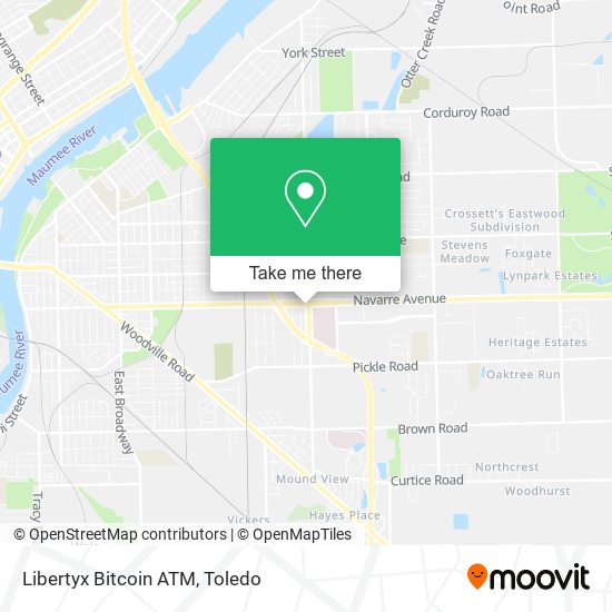 Mapa de Libertyx Bitcoin ATM