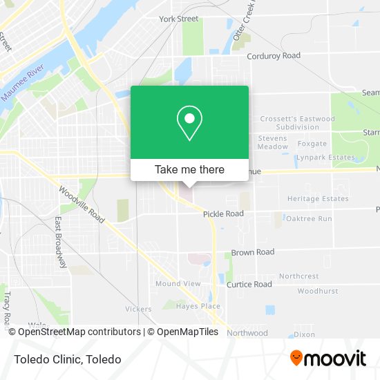 Toledo Clinic map