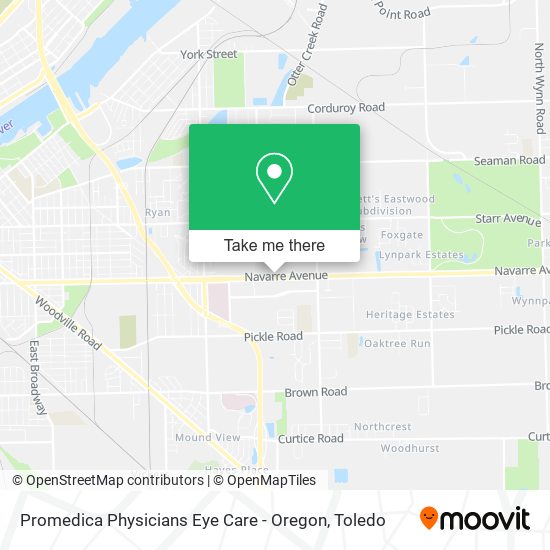 Mapa de Promedica Physicians Eye Care - Oregon