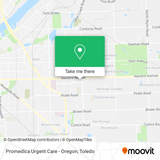 Mapa de Promedica Urgent Care - Oregon