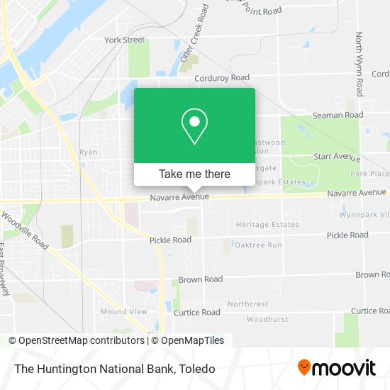 The Huntington National Bank map