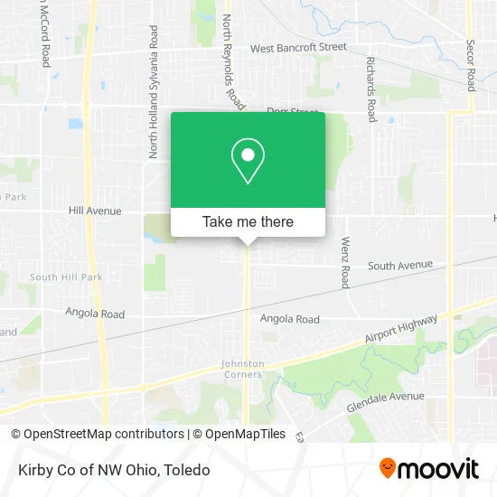 Kirby Co of NW Ohio map