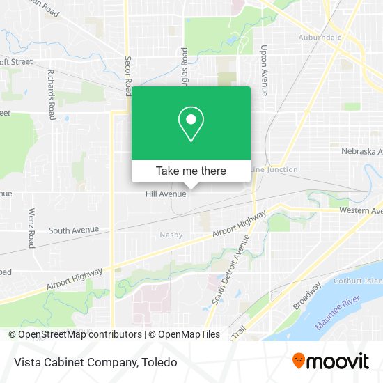 Vista Cabinet Company map