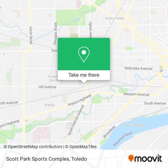 Scott Park Sports Complex map