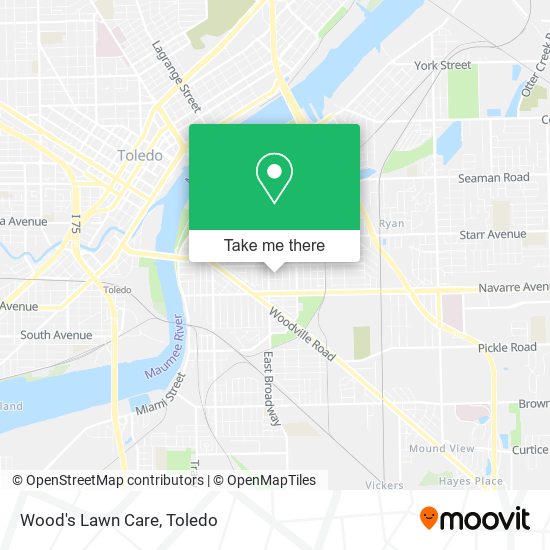 Wood's Lawn Care map