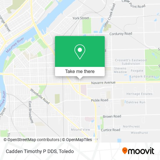 Cadden Timothy P DDS map