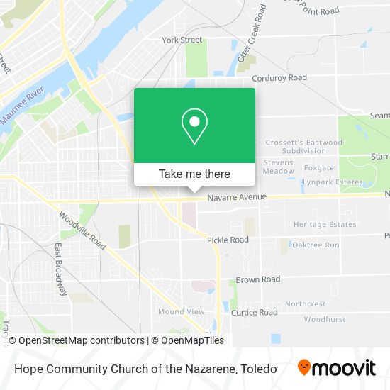 Mapa de Hope Community Church of the Nazarene