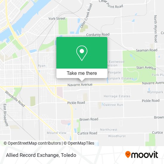 Allied Record Exchange map