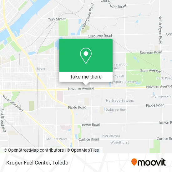 Kroger Fuel Center map