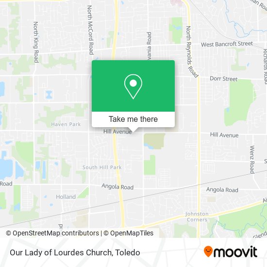 Our Lady of Lourdes Church map