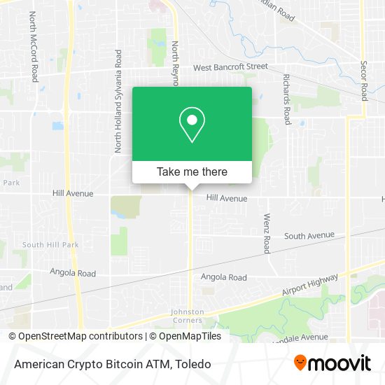 Mapa de American Crypto Bitcoin ATM