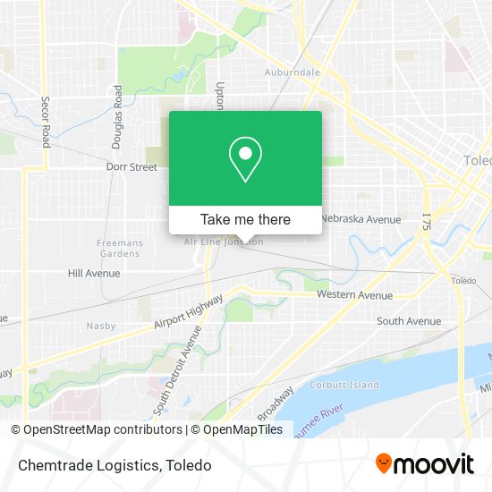 Mapa de Chemtrade Logistics