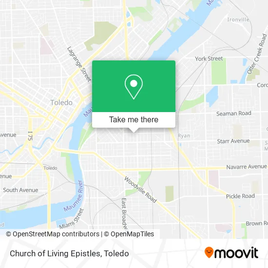 Church of Living Epistles map