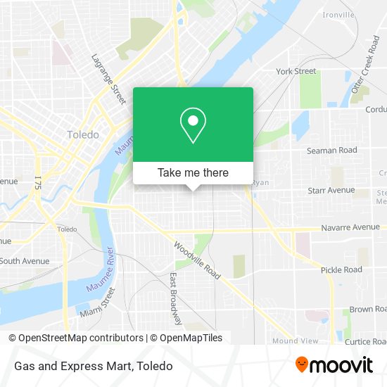 Mapa de Gas and Express Mart