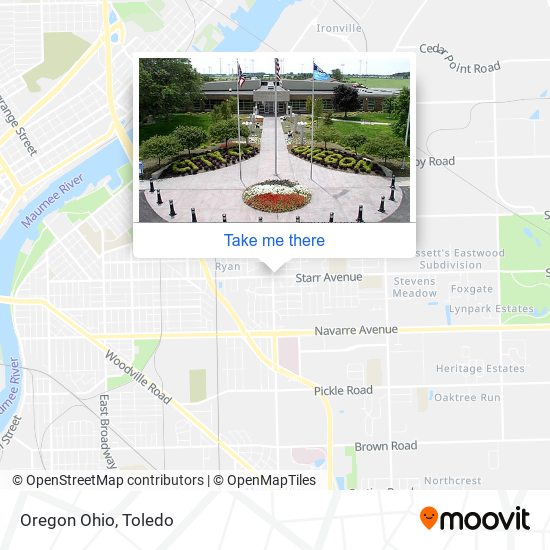 Mapa de Oregon Ohio