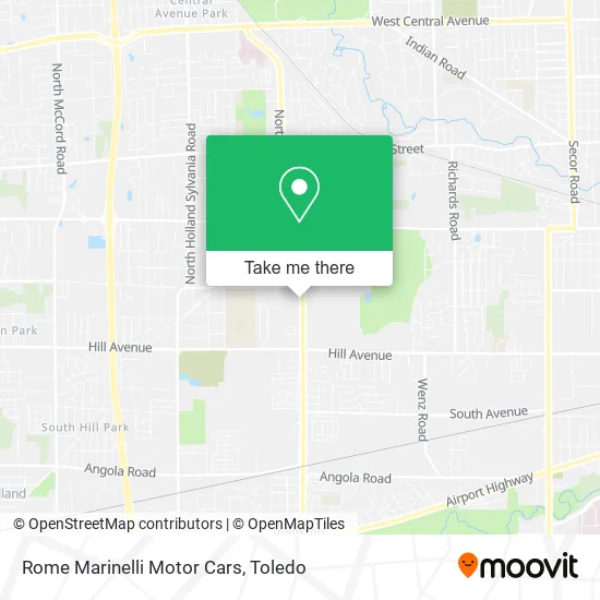 Rome Marinelli Motor Cars map