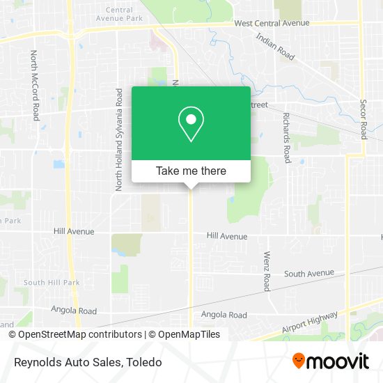 Reynolds Auto Sales map
