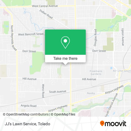 JJ's Lawn Service map