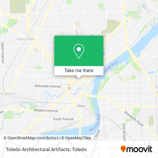 Toledo Architectural Artifacts map