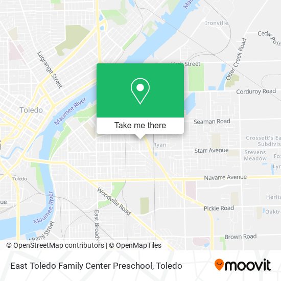 Mapa de East Toledo Family Center Preschool