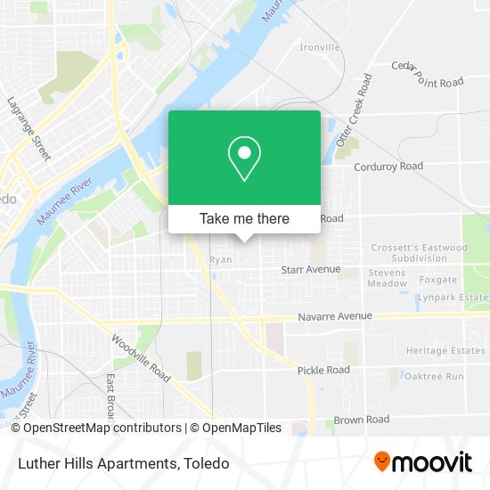 Mapa de Luther Hills Apartments