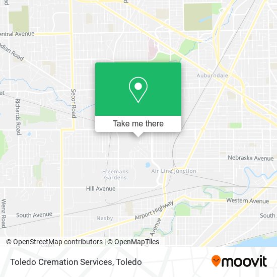 Toledo Cremation Services map
