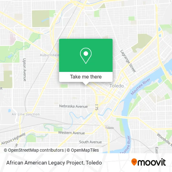 Mapa de African American Legacy Project