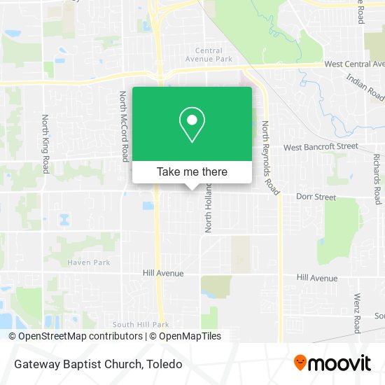 Gateway Baptist Church map