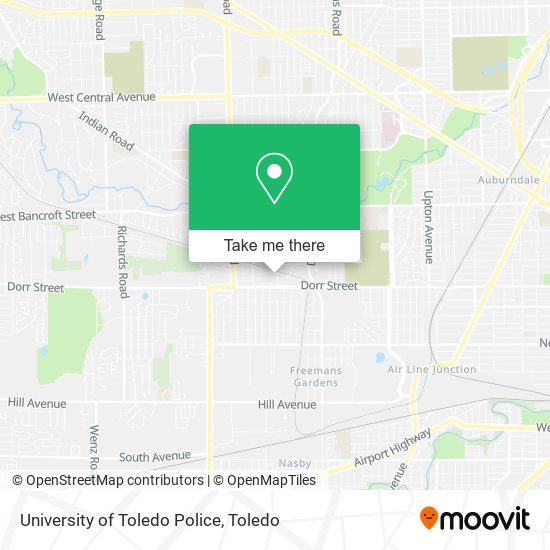 Mapa de University of Toledo Police