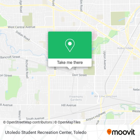 Mapa de Utoledo Student Recreation Center